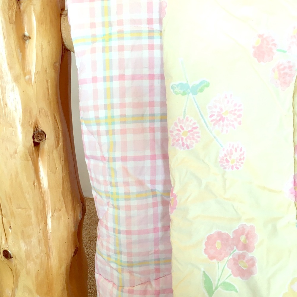Two Twin Size Reversible Comforters and Decor Set